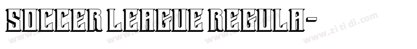 Soccer League Regula字体转换